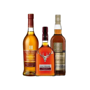 Glenmorangie, Dalmore, and Glendronach Whiskies