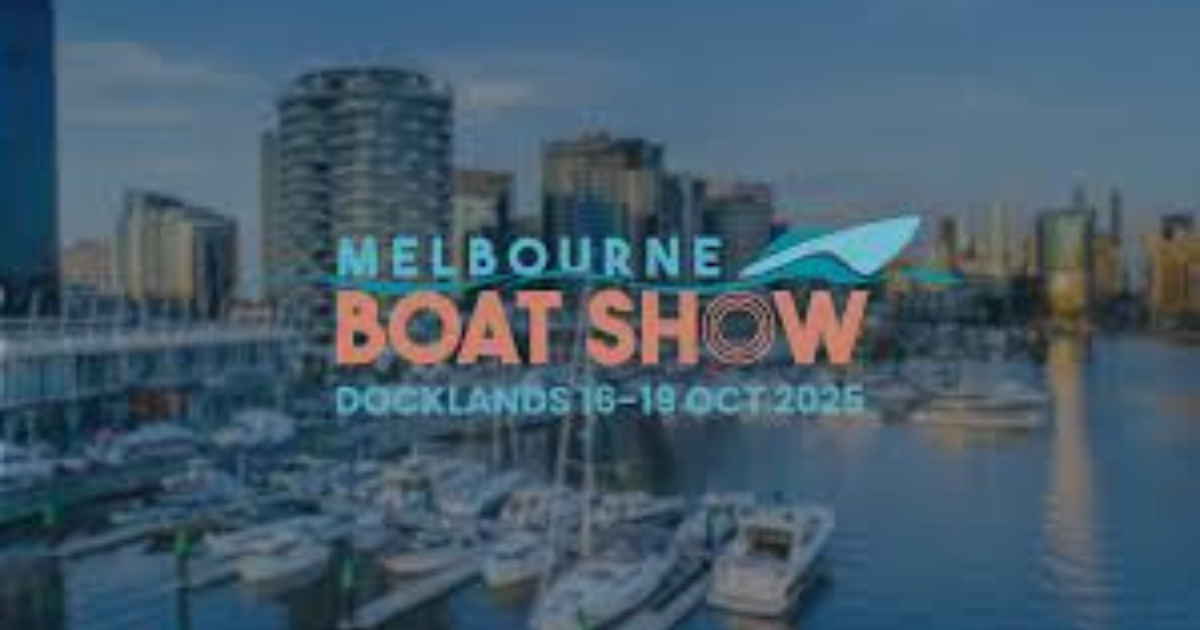 Melbourne Boat Show 2025 promotional image for Docklands NewQuay Promenade