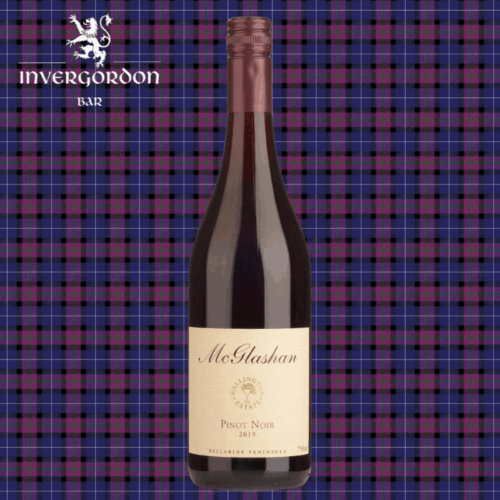 McGlashan Pinot Noir bottle – Geelong wine from Invergordon Bar Melbourne