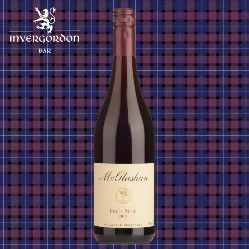 McGlashan Pinot Noir bottle – Geelong wine from Invergordon Bar Melbourne