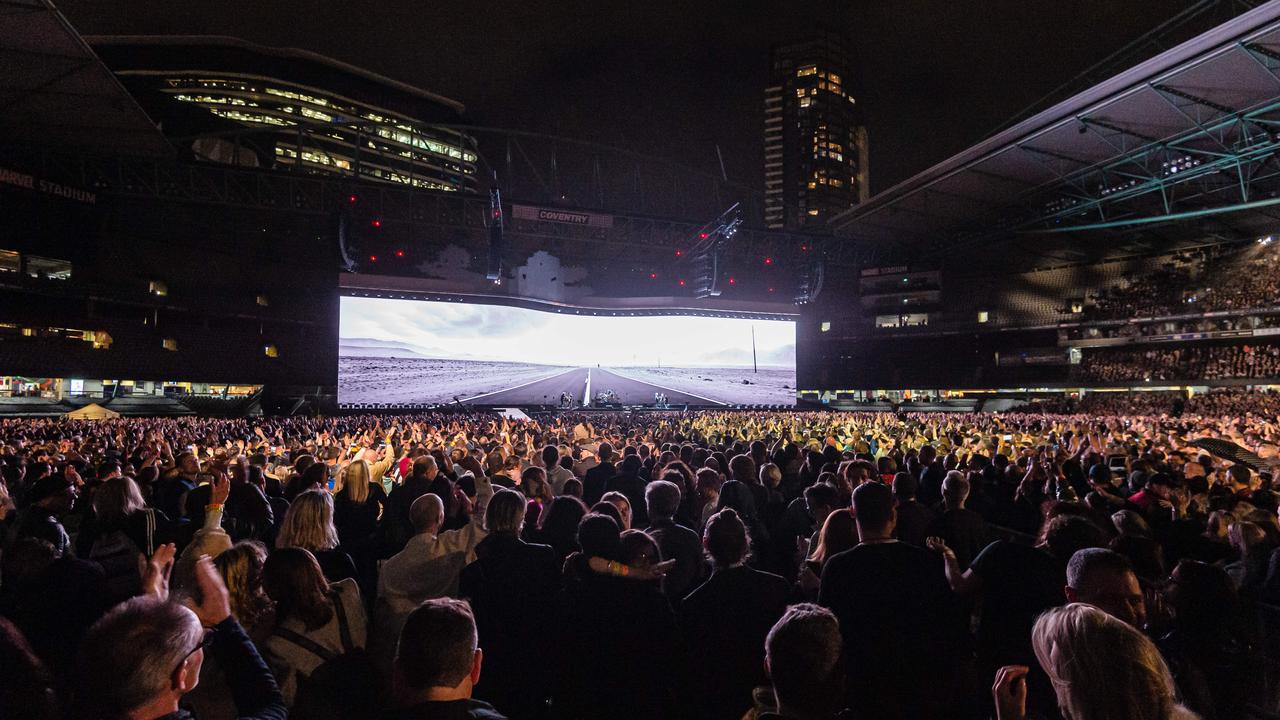 Fans entering Marvel Stadium